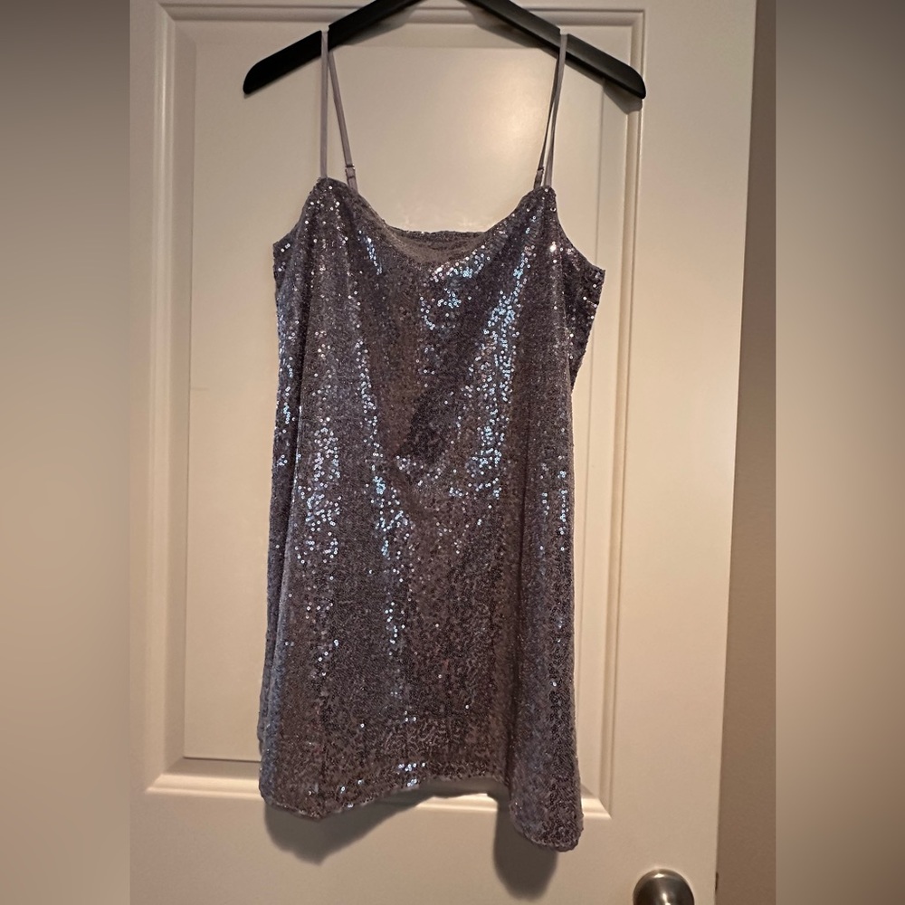 CUPSHE Sequin Spaghetti Strap Mini Dress